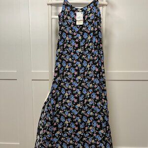 BNWT MNG MANGO long floral blue print garment (6)